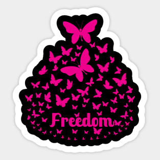 butterfly Freedom Sticker